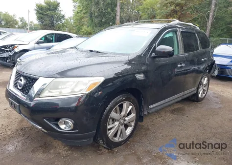 2016 Nissan Pathfinder Platinum из США, поврежденный, VIN 5N1AR2MMXGC645097
